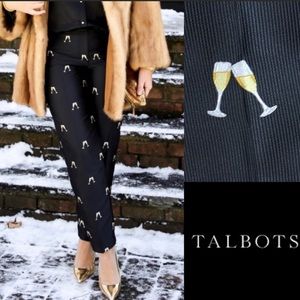 RSVP Talbots champagne flutes glasses pants